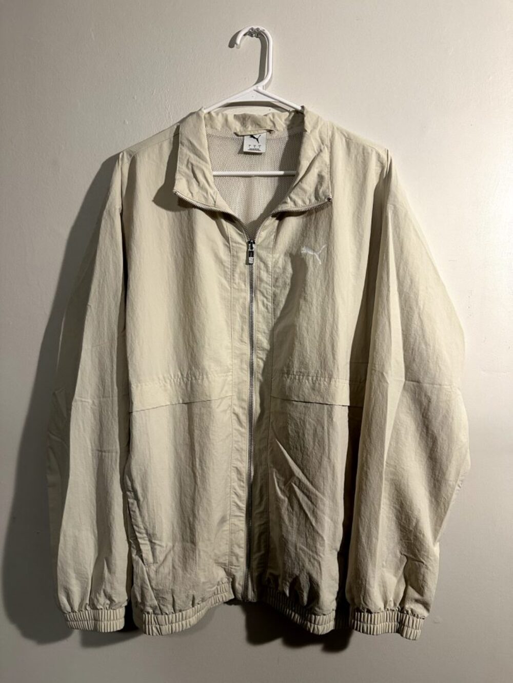 Men's PUMA WINDCELL Windbreaker Jacket (CREAM)